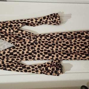 Abstract Print Ruffled Tailor Made Belted Maxi Dress Size S